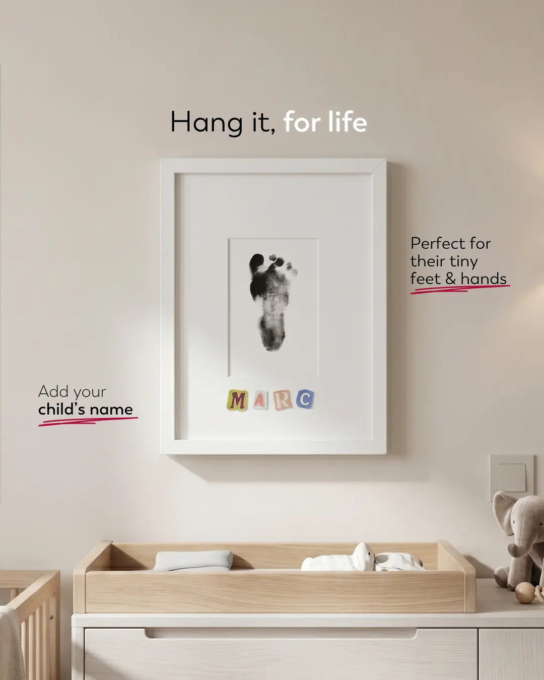 Baby Inkless Print Bundle (Pad, Frame & Letters)