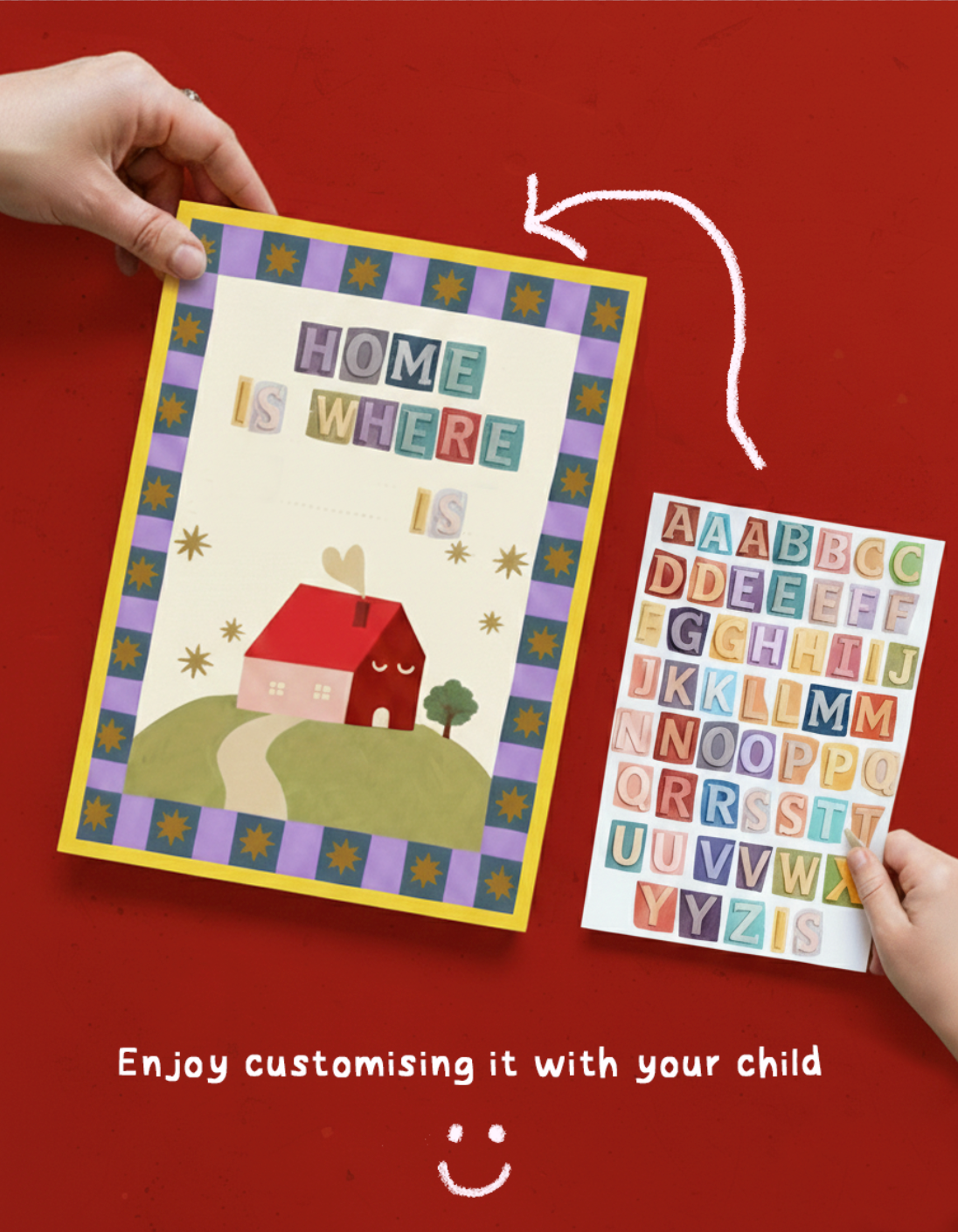 Customized Framed Print - "Home is where ____ is"