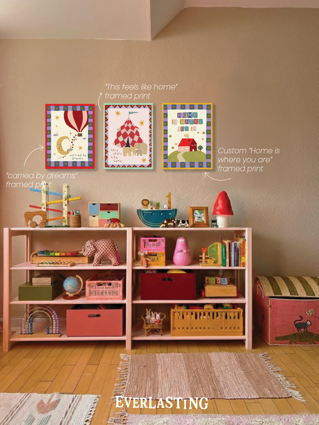 Customized Framed Print - "Home is where ____ is"