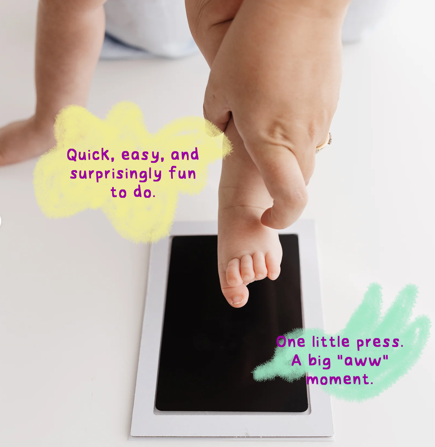 Inkless Print-Pad for baby's hand & foot